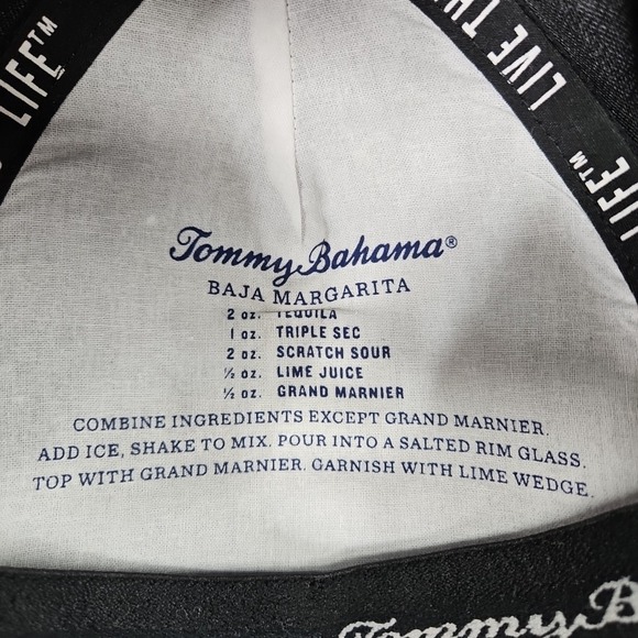 Tommy Bahama Mens Black Marlin Logo Margarita Baseball Adjustable Hat Cap - Picture 5 of 7
